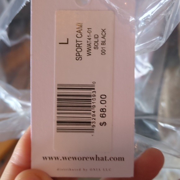 WEWOREWHAT Black Sports Cami NEW Size L - Picture 5 of 5